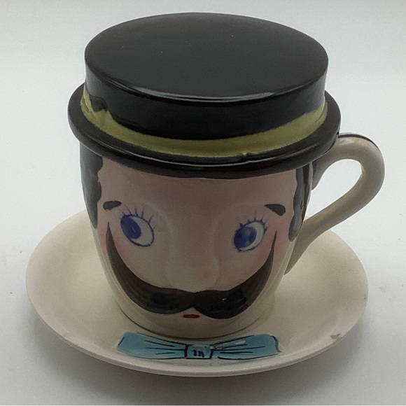 Vintage  Hand Painted Three Piece Pop Mug - Picture 1 of 16